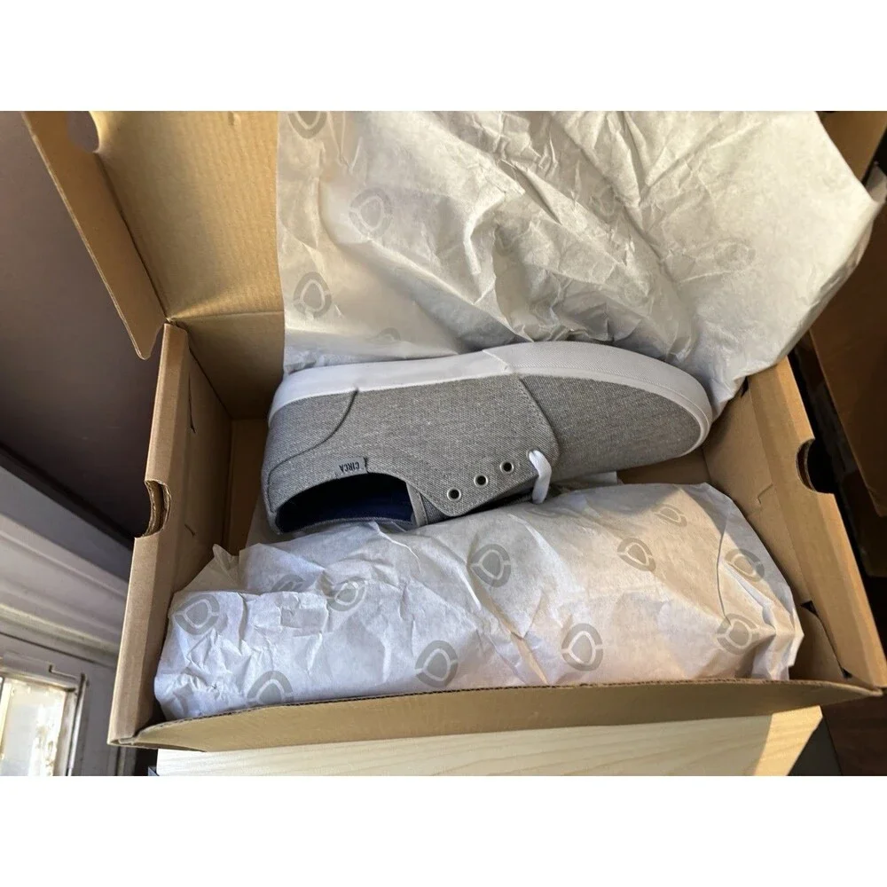 New NIB C1rca Drifter Gray Washed / White Skateboard Shoes Mens Sz 9 Women 10.5